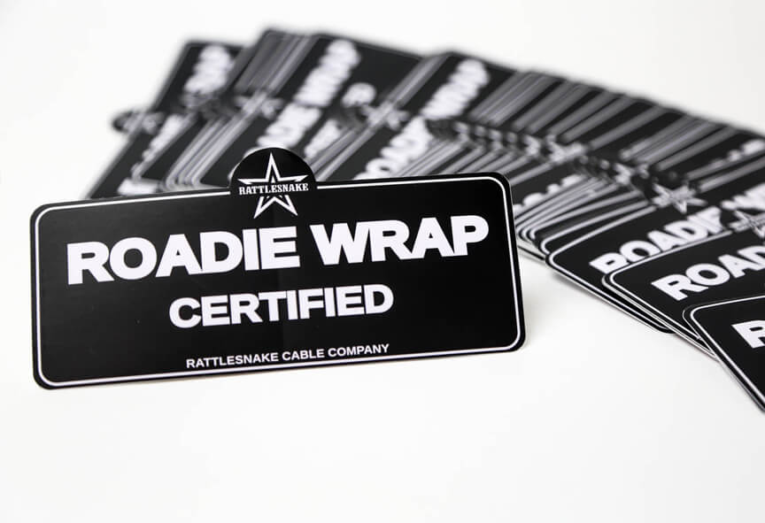 "Roadie Wrap Cert."