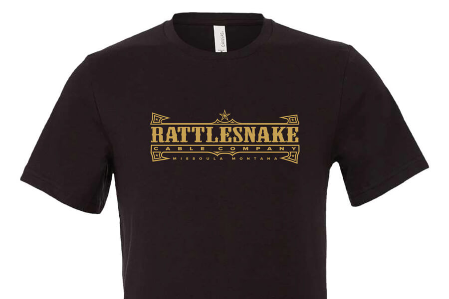 T-Shirt Long Logo Black